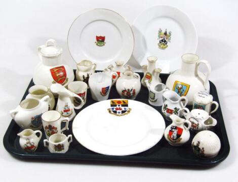 Various souvenir crested china