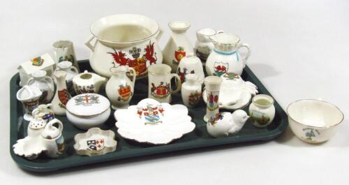 Various souvenir crested china