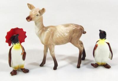 Various Beswick and other pottery figures - 12