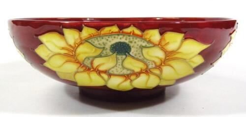 A modern Moorcroft pottery bowl