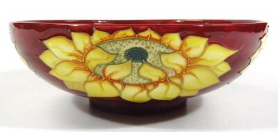 A modern Moorcroft pottery bowl