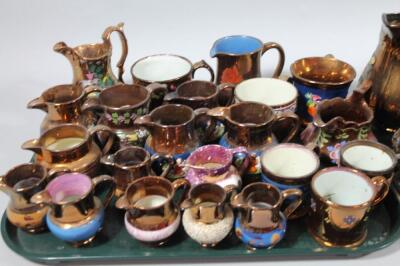 Various 19thC copper lustre ware - 2