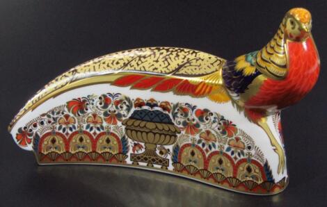 A large Royal Crown Derby paperweight figure
