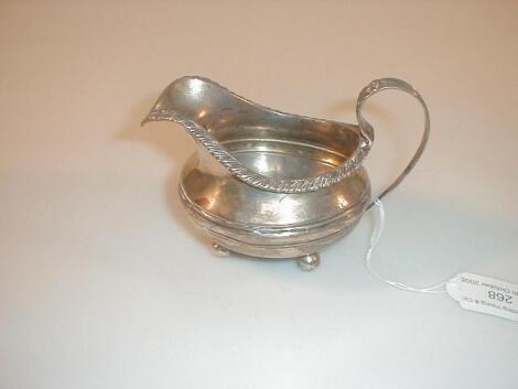 A William IV silver cream jug