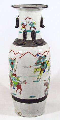 An early 20thC Chinese pottery vase