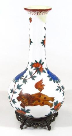 A bottle vase