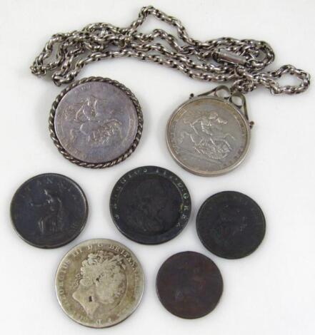 Various George III and other coins