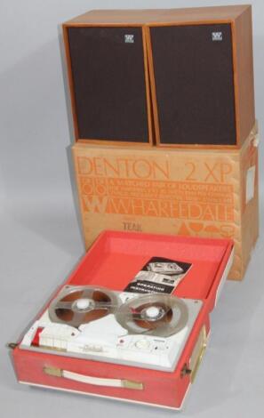 A pair of retro Wharfedale Denton 2XP speakers