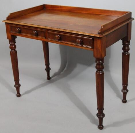 A Victorian mahogany washstand