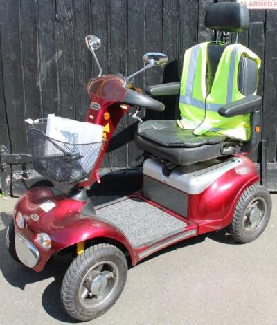 A modern Shoprider 4 wheel mobility scooter