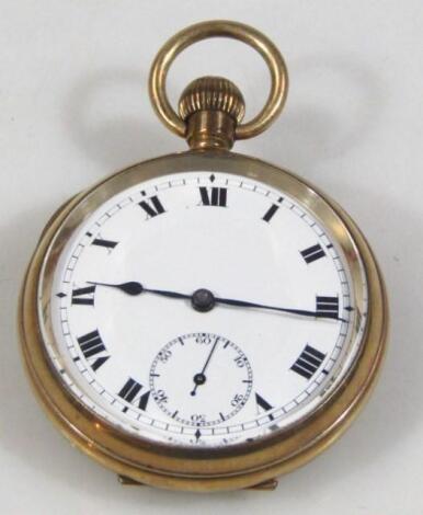 A gold plated pocket watch