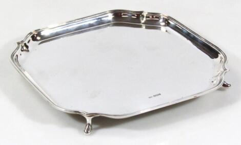 A George V silver salver