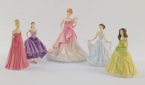 Five Royal Doulton figures