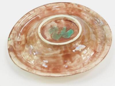 A majolica late 19thC bread dish - 3