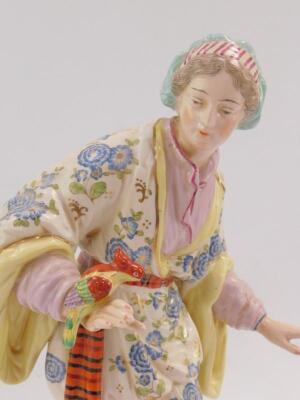 A Continental 20thC porcelain figure of a lady - 2