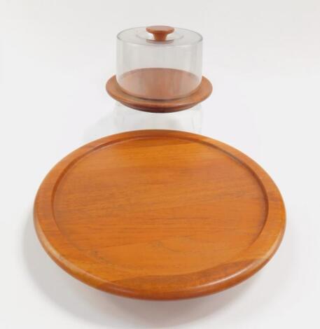 A Danish hardwood Lazy Susan by Digsmed