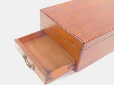 A Victorian mahogany writing slope - 3