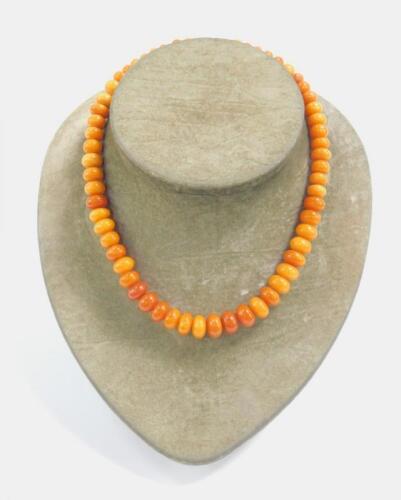 A butterscotch amber necklace