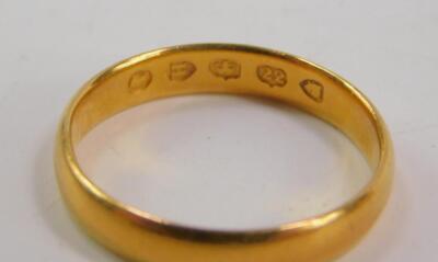 Two 22ct gold wedding bands - 3