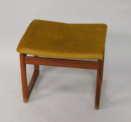 A G Plan 1970's teak dressing table stool