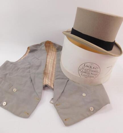 A Lock & Company grey top hat