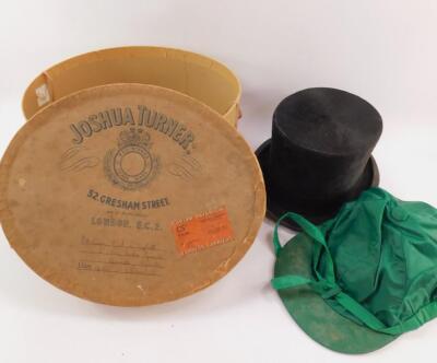 A Herbert Johnson black top hat