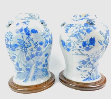 A pair of Chinese Ming porcelain vases