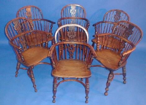 A fine matched set of six (4+1+1) early 19thC Lincolnshire/Nottinghamshire