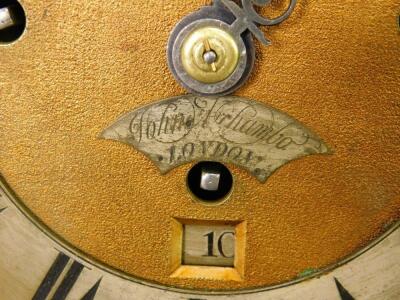 A George III ebonised bracket clock by John Archambo of London - 6