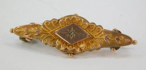 A Victorian diamond set brooch