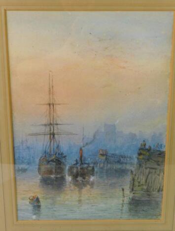 George James Knox (1810-1897). Harbour Scene