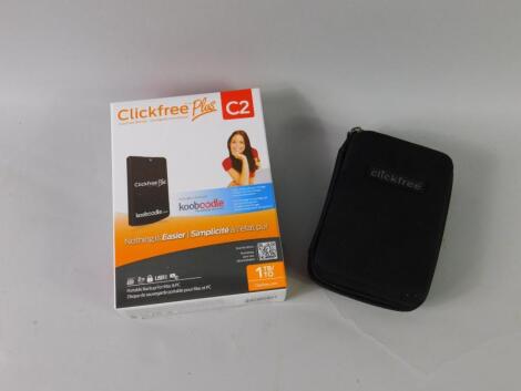 A ClickFree Plus C2 automatic back up device