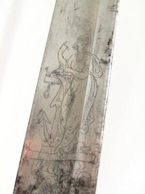 A late 18thC early 19thC Royal Navy Officers Sword by Gibson Thomson & Craigs - 9