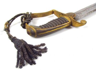 A late 18thC early 19thC Royal Navy Officers Sword by Gibson Thomson & Craigs - 12