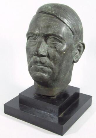 A Third Reich 1.5 life size bronze bust of Adolf Hitler (1889-1945)