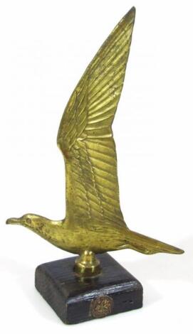 A Wilhelmina period Dutch Nationale Jeugd Storm brass figure of The Storm Vogel - Veddag 1938