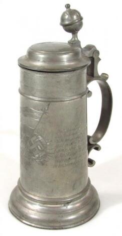 A Weimar Republic/Third Reich pewter stein