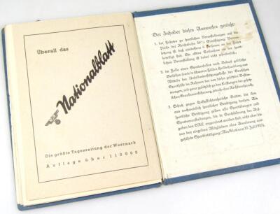 A Third Reich pair of documents relating to Karl Heinz Maue - 7