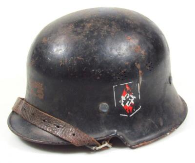 A Third Reich Hitler Youth M 1934 pattern civic model helmet