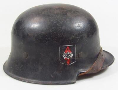 A Third Reich Hitler Youth M 1934 pattern civic model helmet - 3