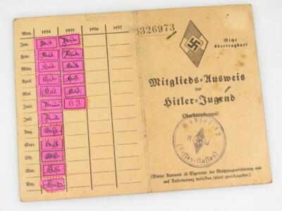 A Weimar Republic Hitler Jugend Ausweis to Willi Lechmann - 2