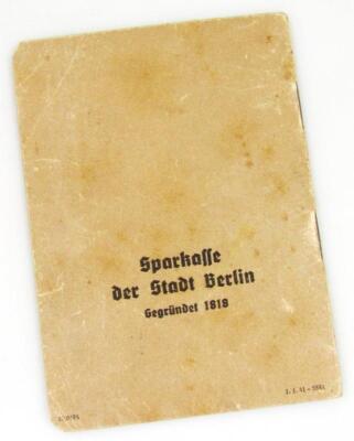 A Weimar Republic/Third Reich savings book allied to Sparkasse Bank - 9