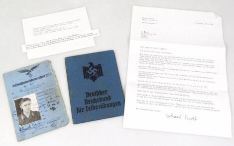 A Third Reich Luftwaffe radio operations permit