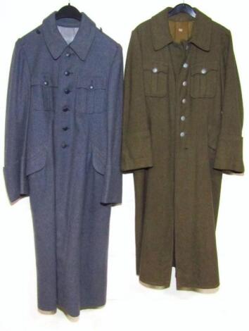 Two Wiemar Republic/Third Reich Hitler Jugend Jungvolk full length woolen overcoats