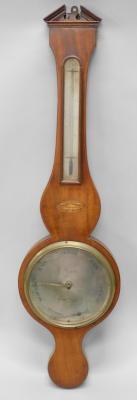 A mid 19thC wheel barometer