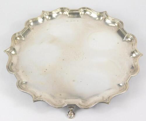 An Edwardian Elkington & Co salver