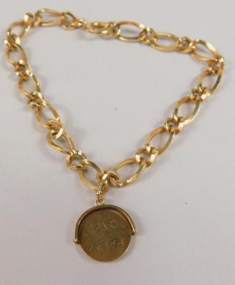 A 9ct gold bracelet