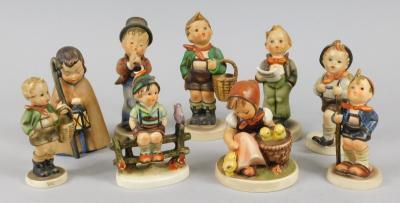 Nine Hummel figures