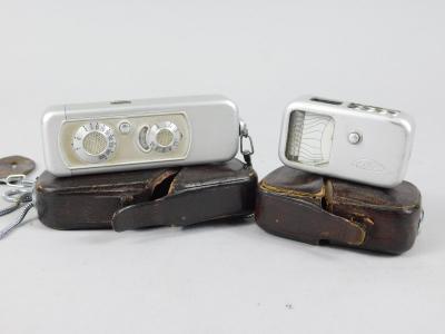 A Minox miniature or spy camera