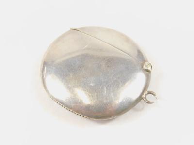 An Edwardian silver vesta case